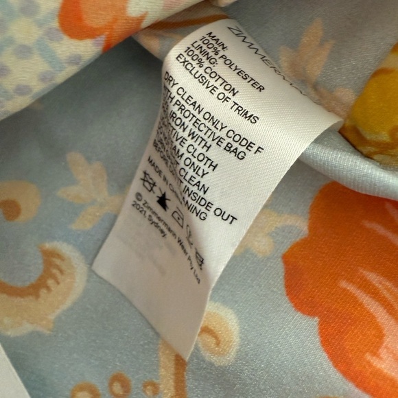 ZIMMERMANN Postcard Pleated Fan Bodice Top - Picture 12 of 12